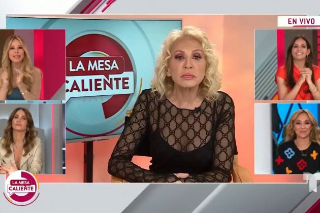 Laura Bozzo en La Mesa Caliente Telemundo Laura Bozzo en La Mesa Caliente Telemundo