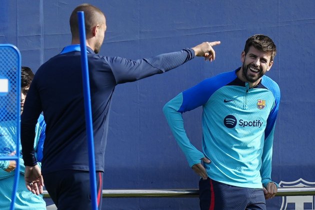 Último entreno de Gerard Piqué 2022 EFE Último entreno de Gerard Piqué 2022 EFE