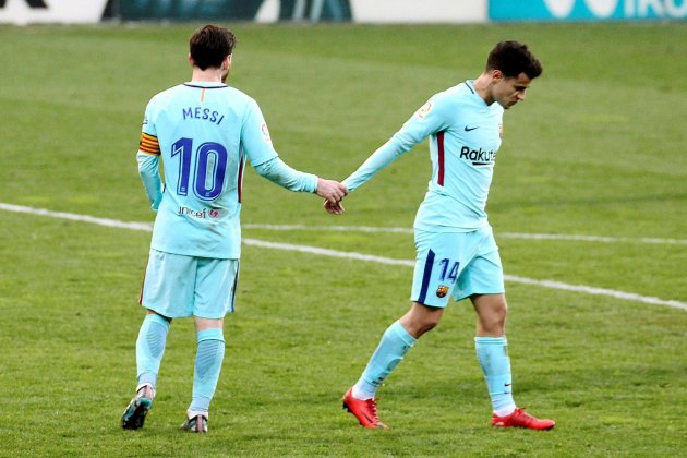 Leo Messi Philippe Coutinho Eibar Barça   EFE