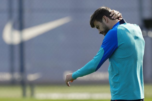 Último entrenamiento de la vida de Piqué EFE Último entrenamiento de la vida de Piqué EFE