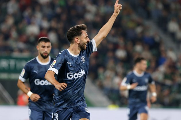 Iván Martín celebra gol Girona / Foto: EFE