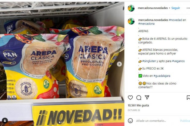 Arepa clásica