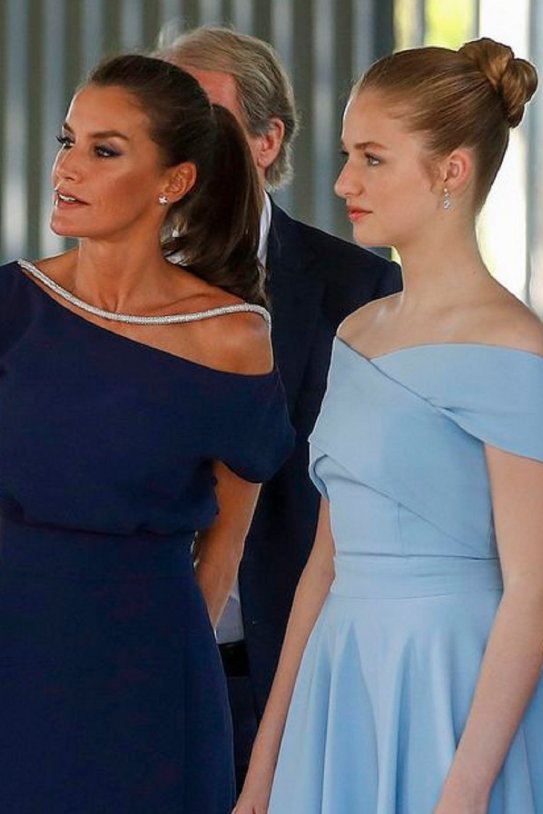 Letizia, junto a Leonor EFE