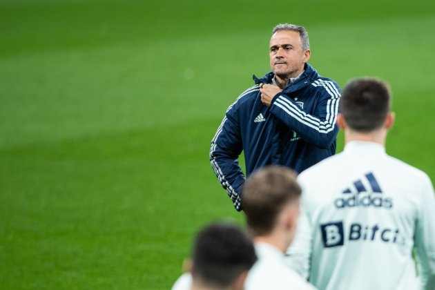 Luis Enrique Martínez entrenamiento / Foto: Europa Press