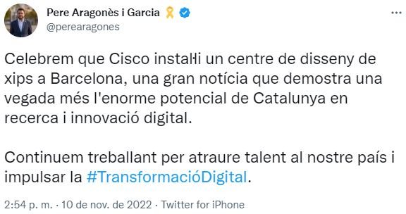 TUIT Pere Aragones TUIT Pere Aragones