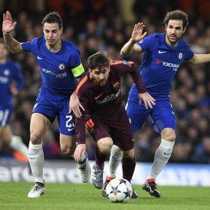 Leo Messi Cesc Fabregas Chelsea Barça EFE Leo Messi Cesc Fabregas Chelsea Barça EFE