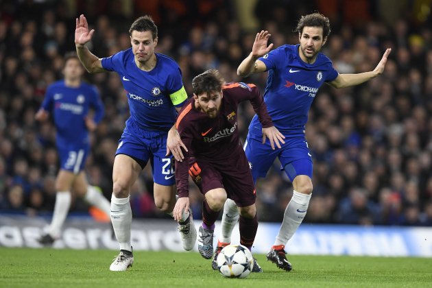 Leo Messi Cesc Fabregas Chelsea Barça EFE