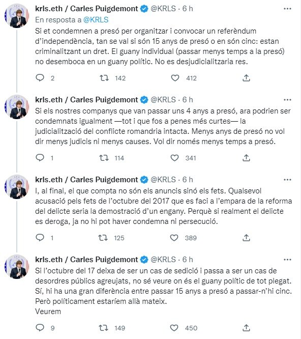 TUIT Puigdemont 2