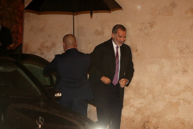 Felipe lluvia Palma Europa Press Felipe lluvia Palma Europa Press