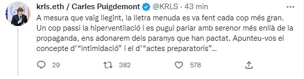 tuit puigdemont tuit puigdemont