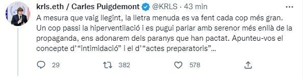 tuit puigdemont