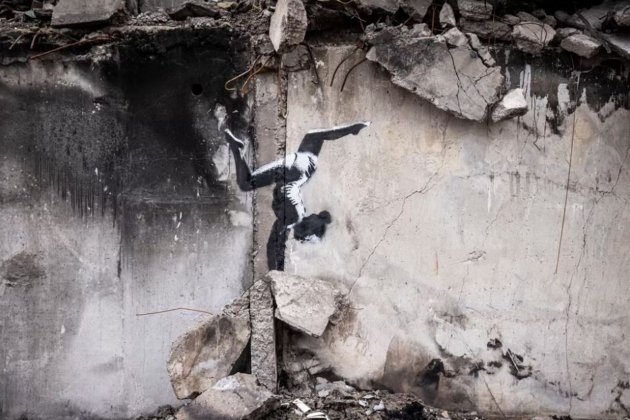 Banksy Ucraina gimnasta