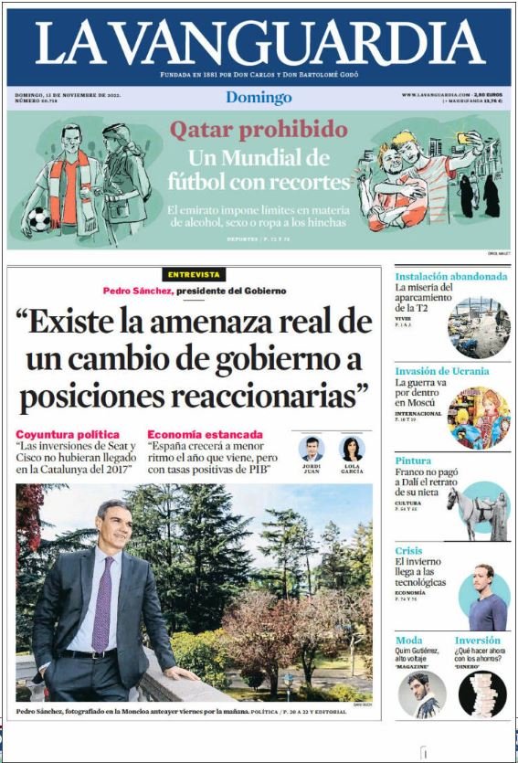 la vanguardia portada 13 novembre la vanguardia portada 13 novembre