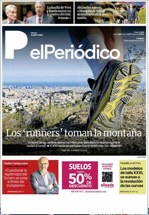 El periodico portada 13 novembre El periodico portada 13 novembre
