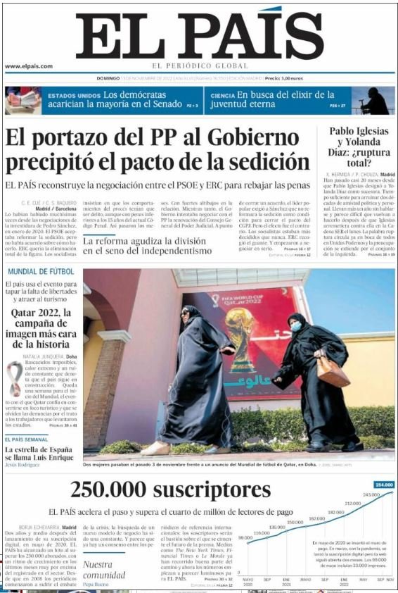 el pais portada 13 novembre el pais portada 13 novembre