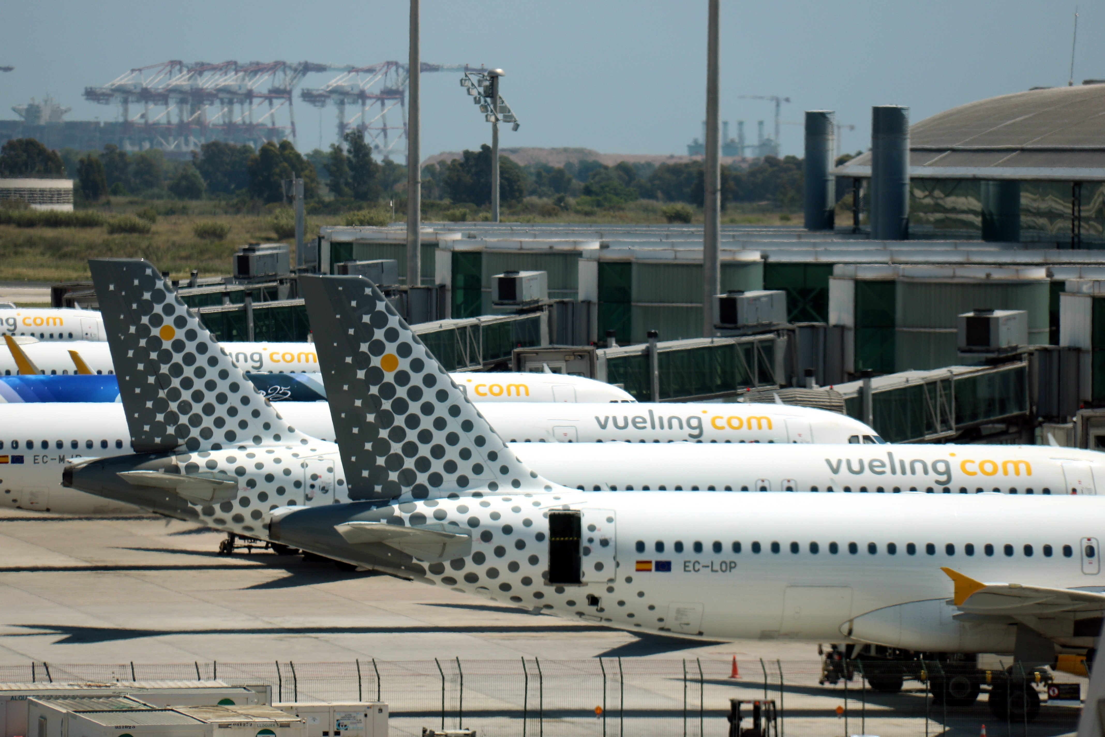 Vueling cancel·la 28 vols a l'aeroport del Prat davant la vaga de tripulants de cabina
