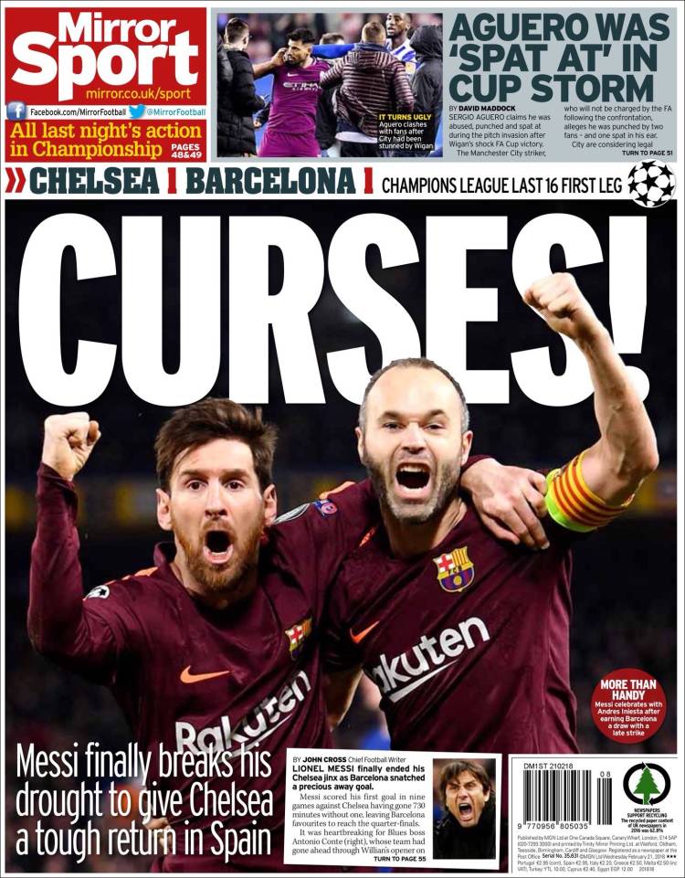 Mirror Sport Portada 21 02 2018