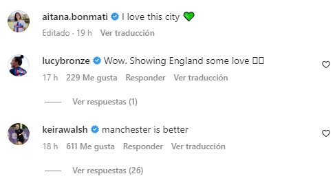 Aitana comentarios Londres Instagram