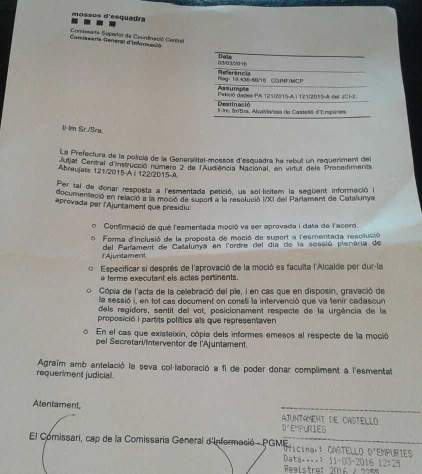 Audiencia y Fiscalía, perdidas en el asedio a los ayuntamientos por el 9N