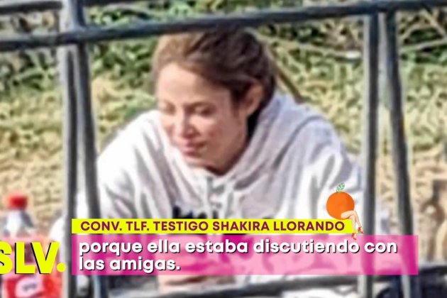 Shakira llorando Sálvame Telecinco