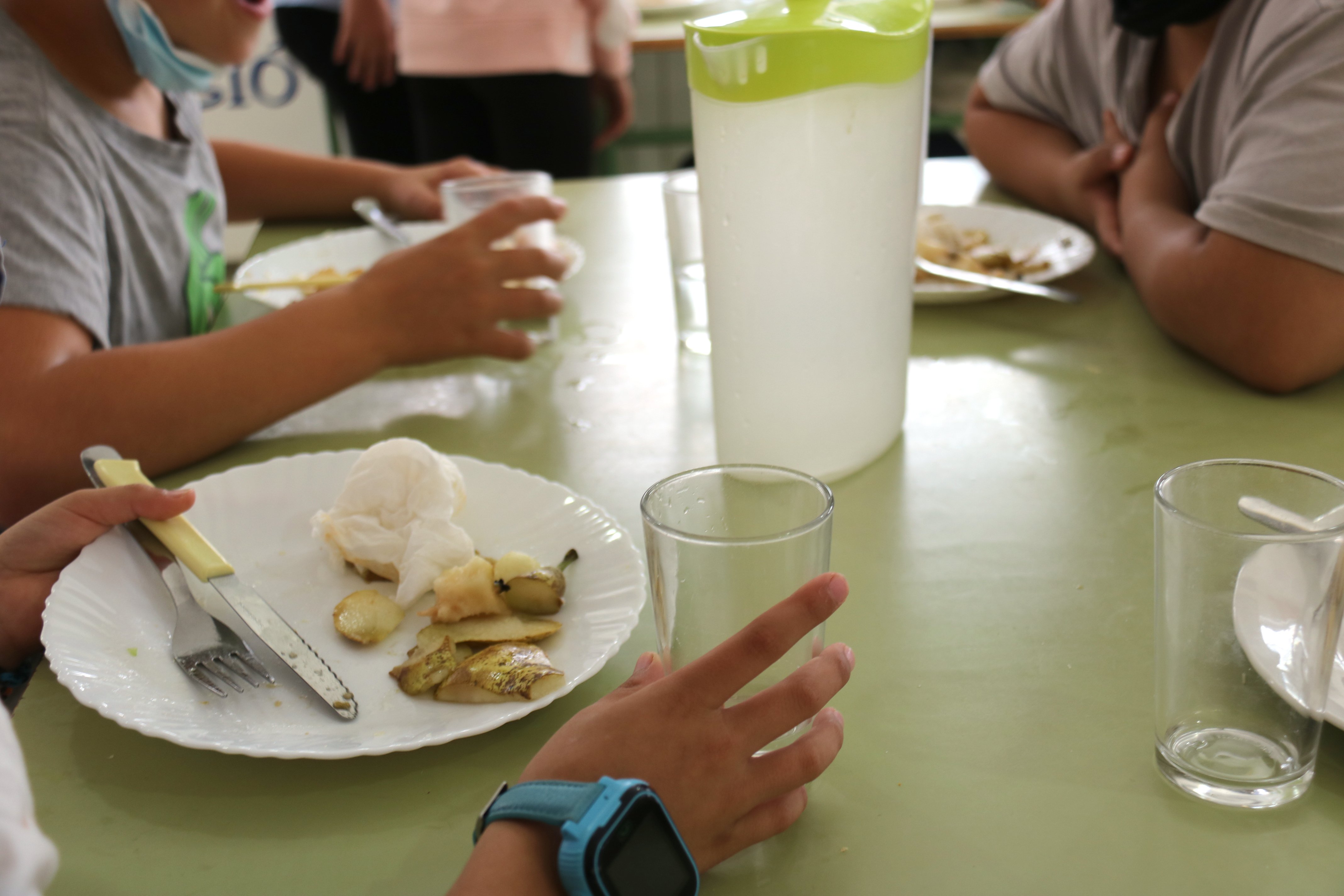 Los comedores escolares catalanes han desperdiciado 100.000 toneladas de comida en 10 años, según un estudio