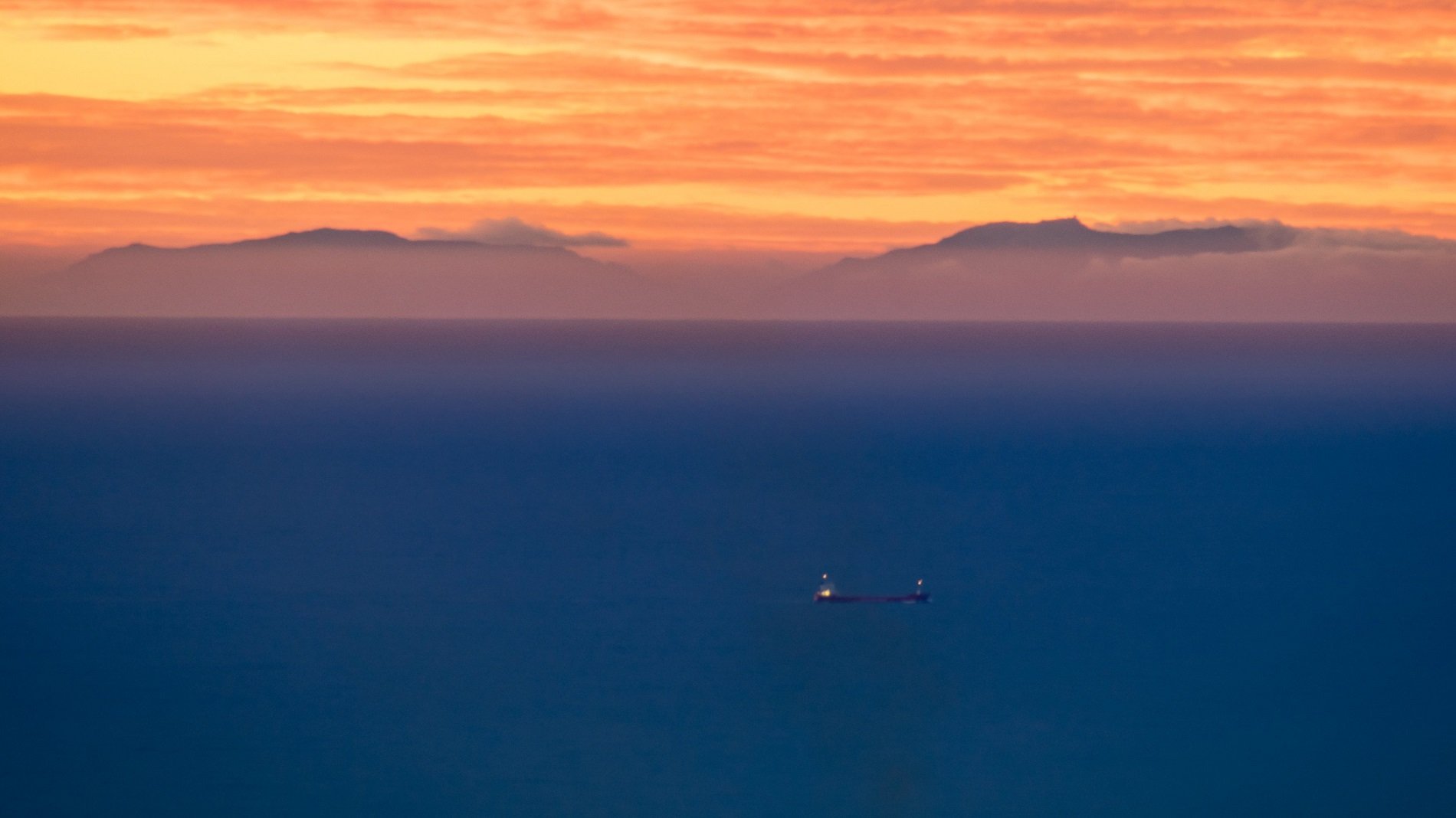 Mallorca des del Tibidabo vaixell