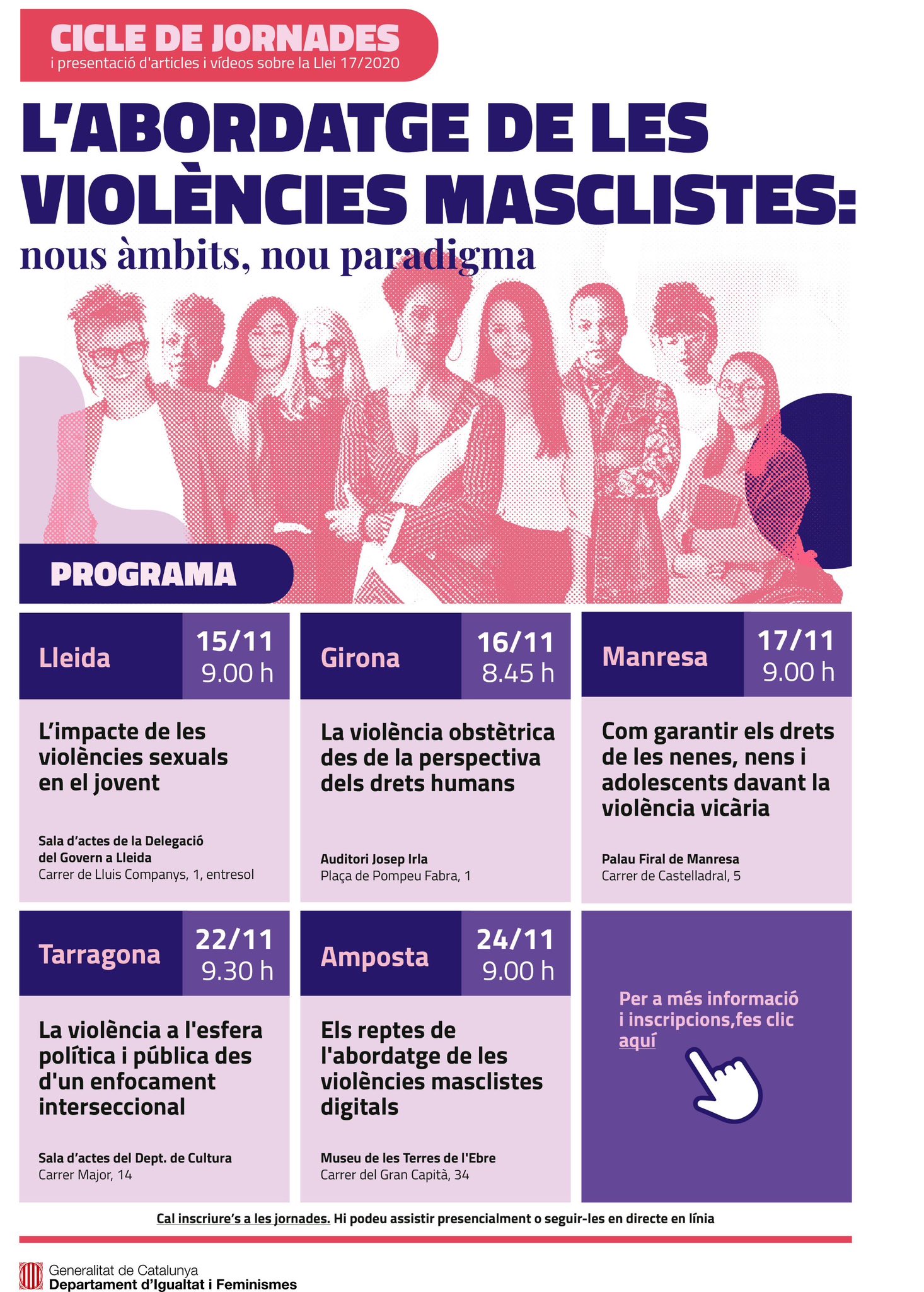 jornades 25N 2022 conselleria igualtat i feminismes