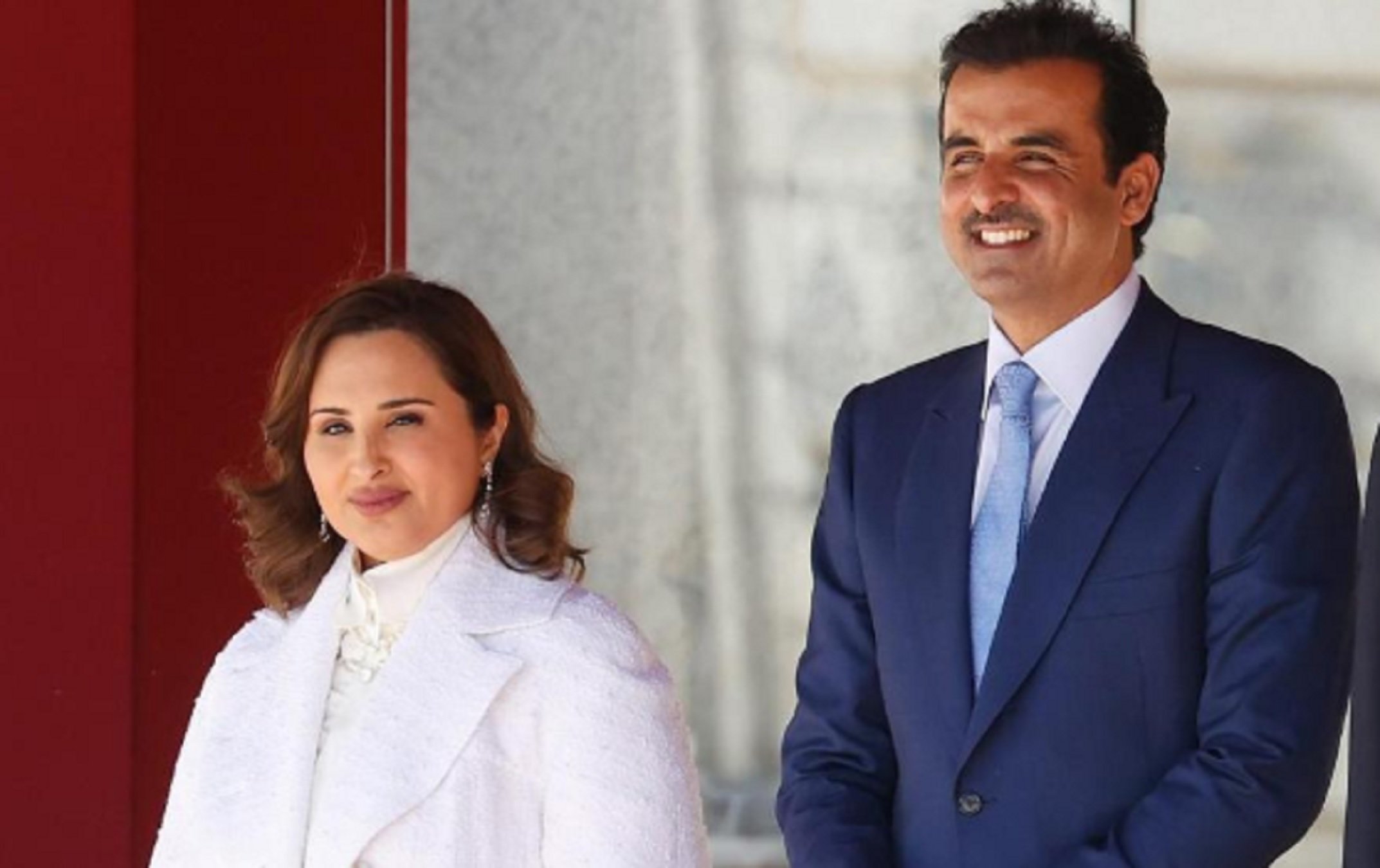 El Emir y su primera esposa, que actúa como Primera Dama, en su visita a España GTRES El Emir y su primera esposa, que actúa como Primera Dama, en su visita a España GTRES
