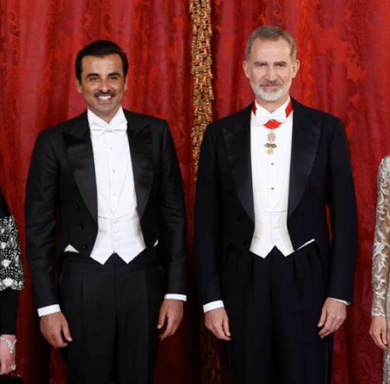 Felipe VI y el emir Al Thani Felipe VI y el emir Al Thani