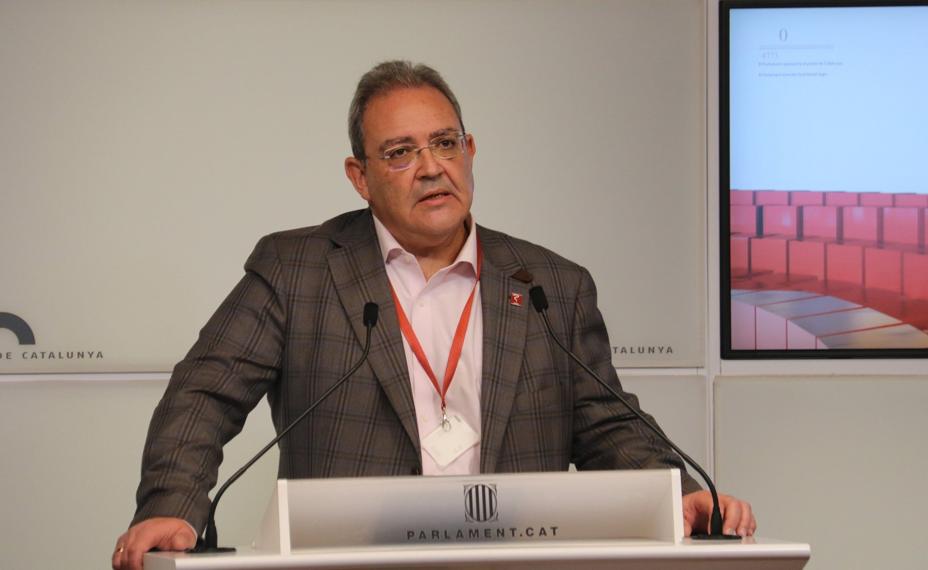 secretari general de Metges de Catalunya, Xavier Lleonart, al Parlament / ACN