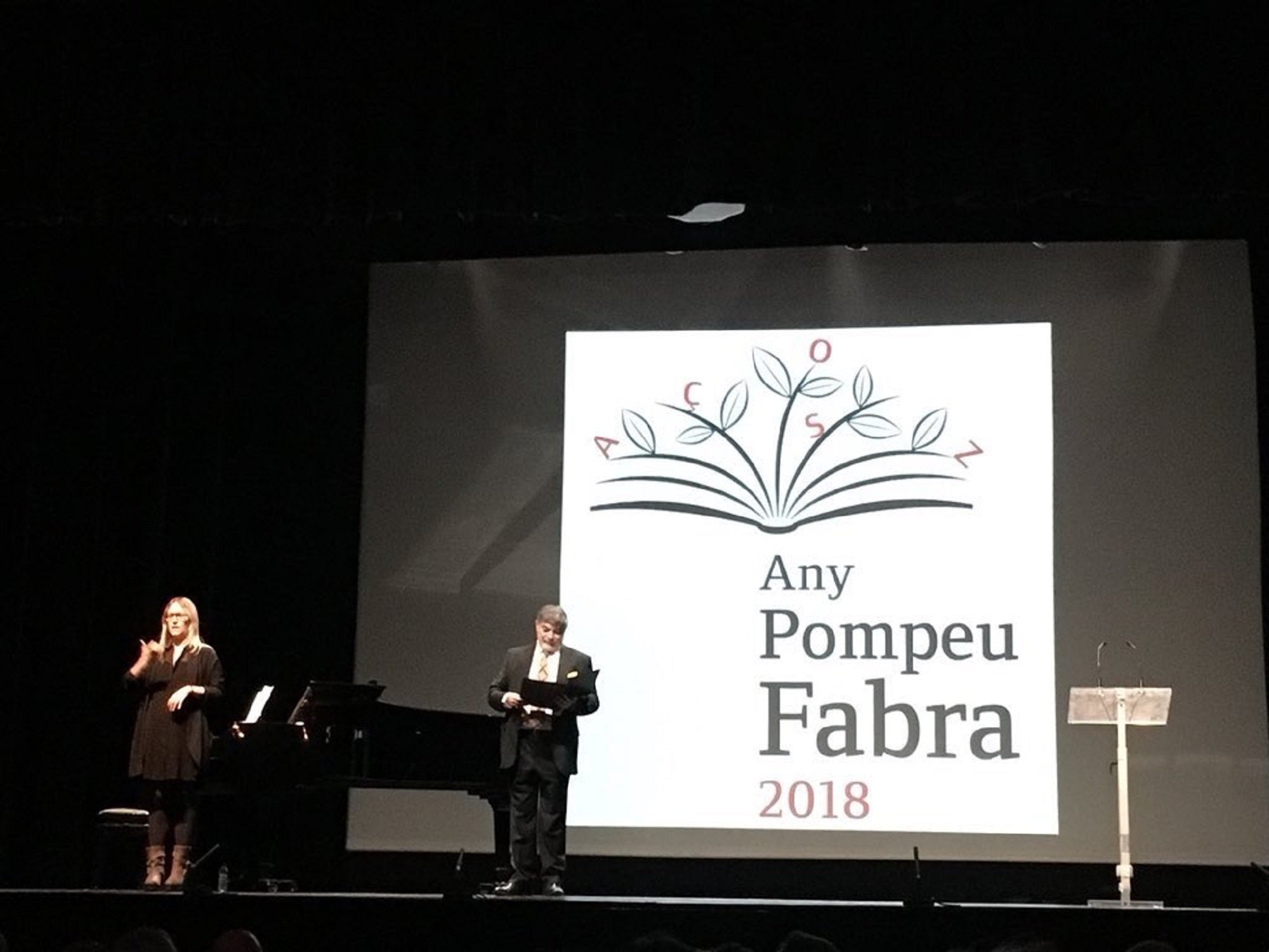 Acto inaugural del año Pompeu Fabra en Badalona