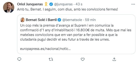 TUIT Oriol Junqueras