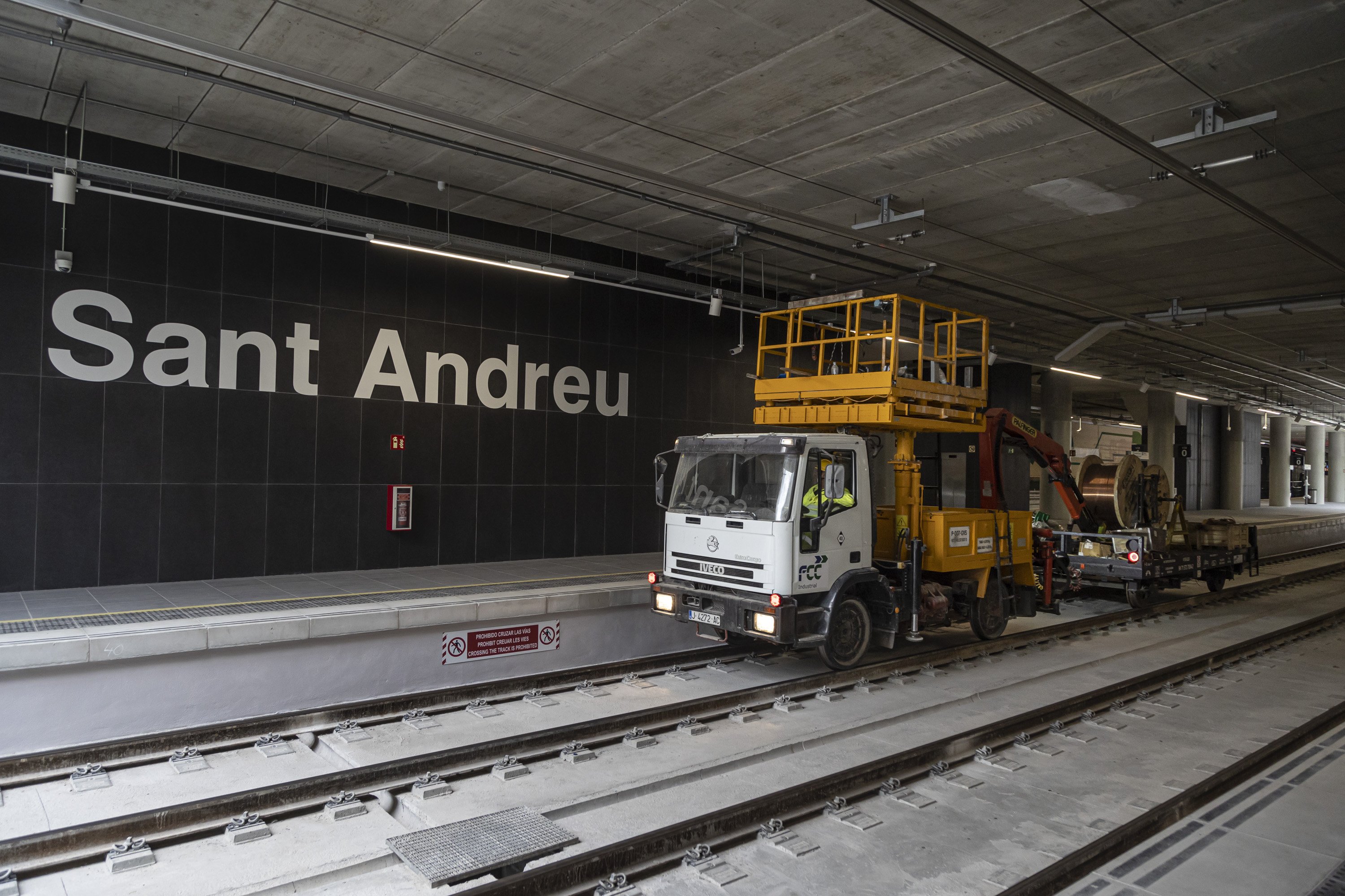 La entrada en servicio de la estación de Sant Andreu se retrasa un día