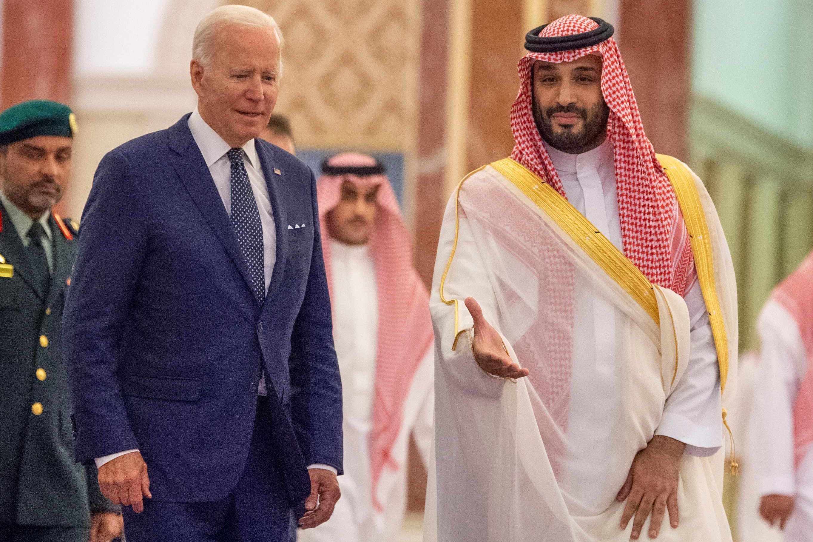 Joe Biden, president dels EUA, amb Mohamed bin Salman, princep Arabia Saudita / Europa Press