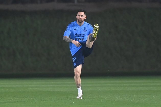 Messi entrenament Argentina / Foto: EFE
