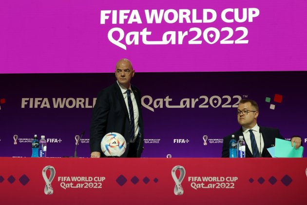 Gianni Infantino Bryan Swanson FIFA Mundial Qatar / Foto: EFE - Moahamed Messara Gianni Infantino Bryan Swanson FIFA Mundial Qatar / Foto: EFE - Moahamed Messara