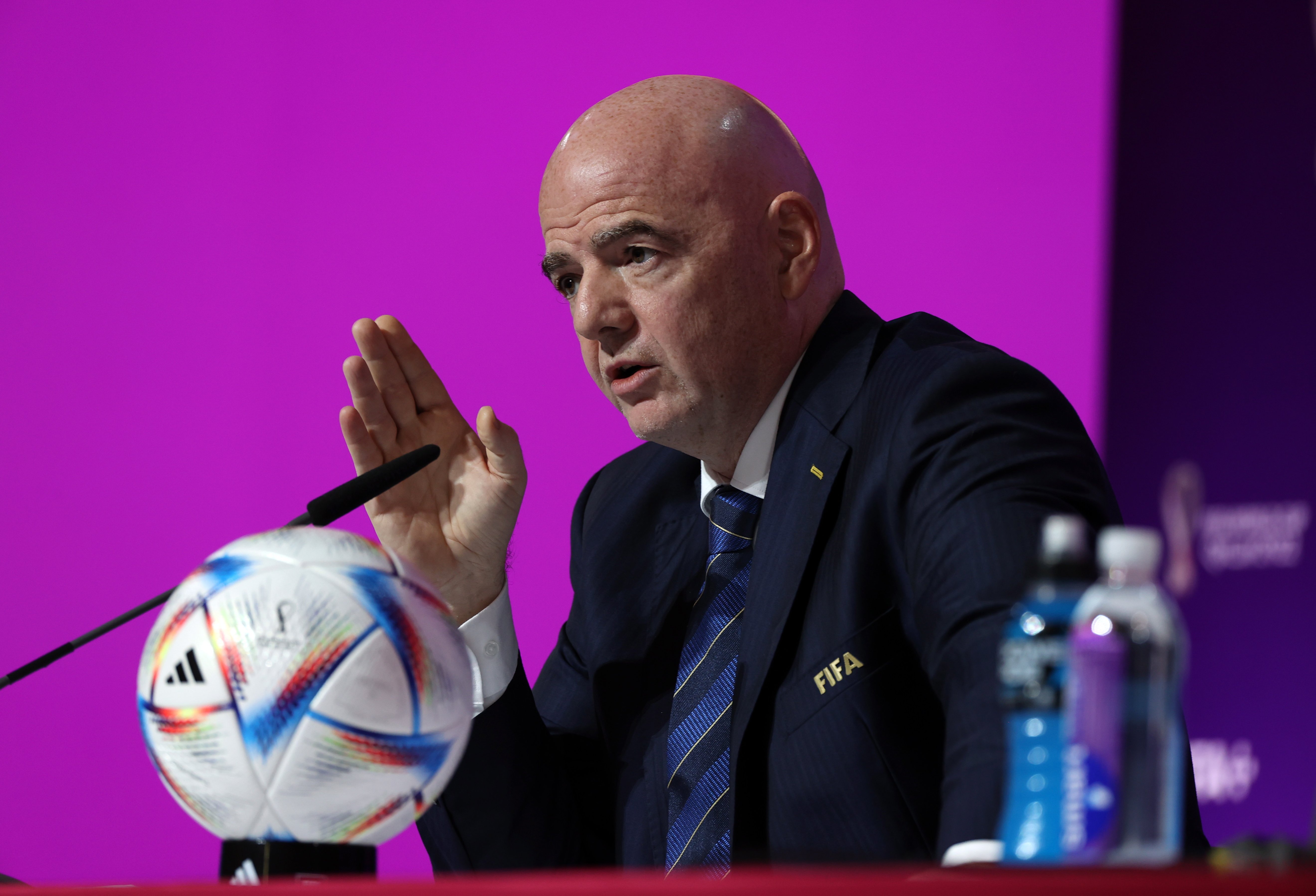 Infantino, presidente de la FIFA: "En Europa hay mucha hipocresía con Qatar"