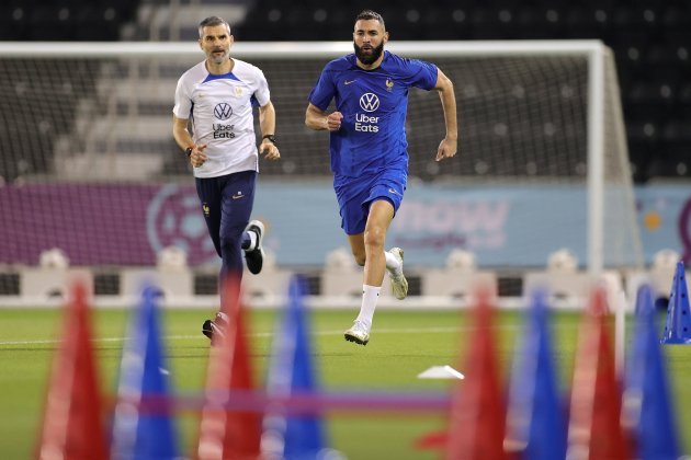 Karim Benzema entrenamiento Francia / Foto: EFE