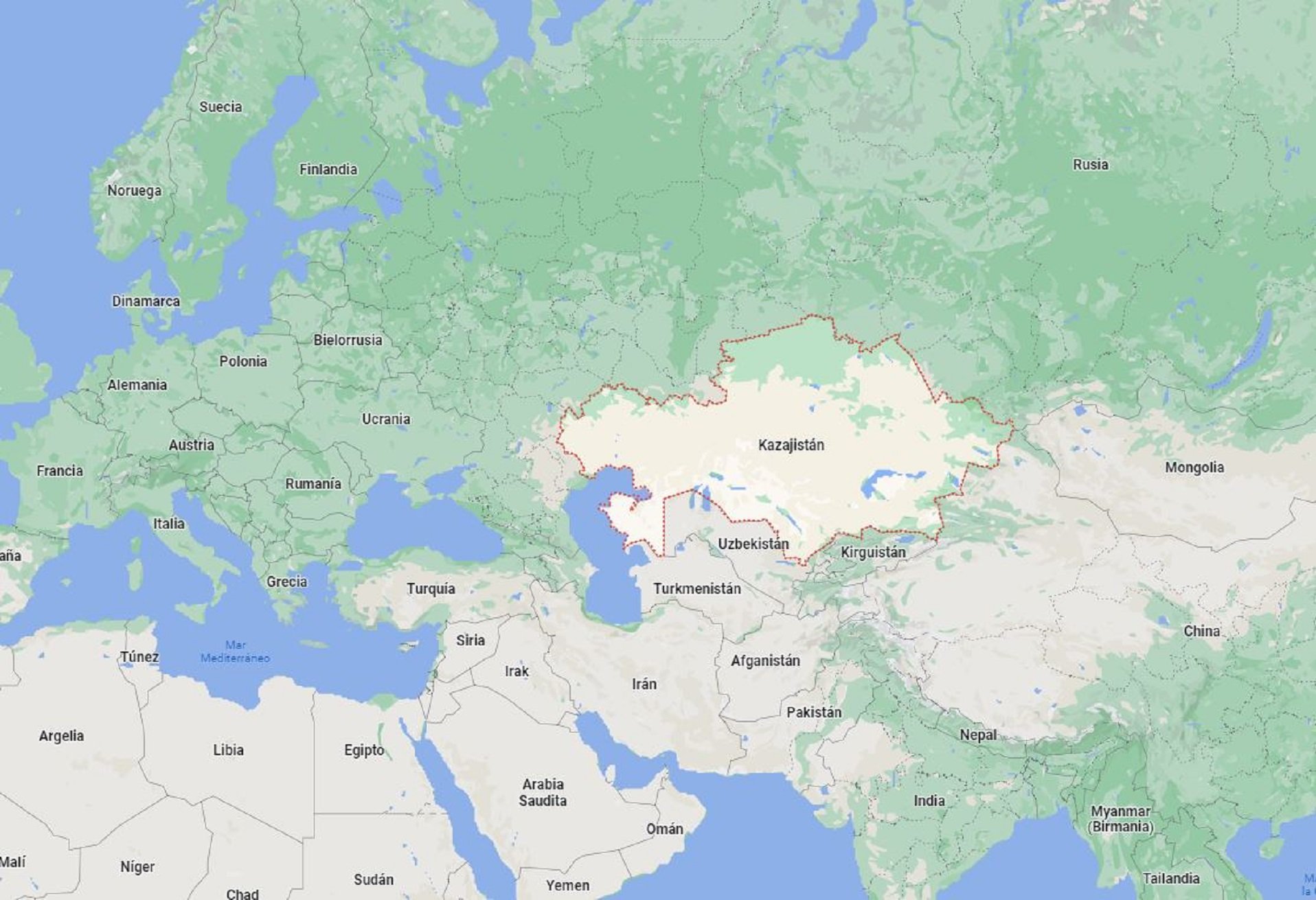 Kazakhstan google maps