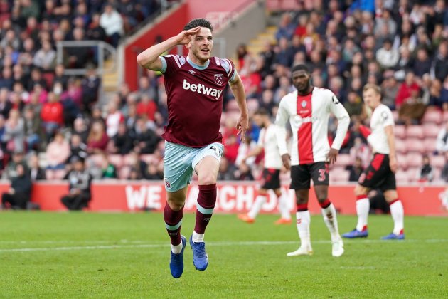 Declan Rice celebra gol West Ham / Foto: Europa Press