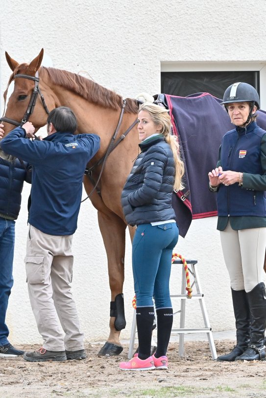 Infanta Elena junto a un caballo / GTRES Infanta Elena junto a un caballo / GTRES