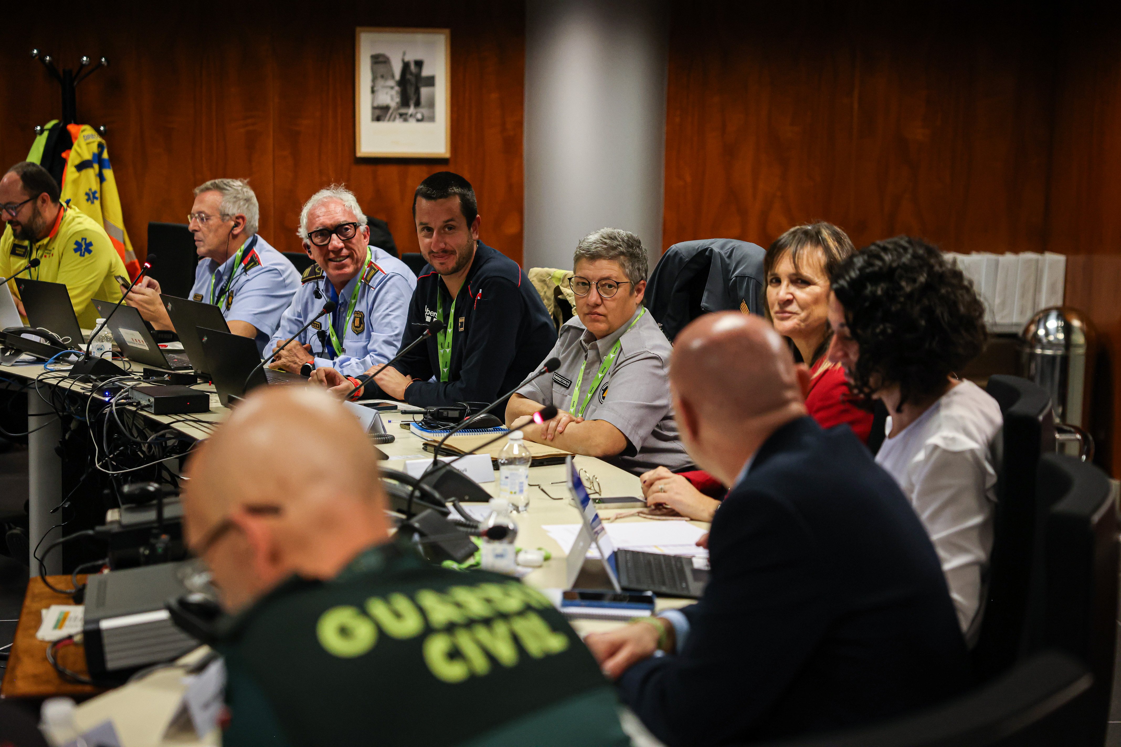 Reunión del gabinete de crisis liderado por Protección Civil