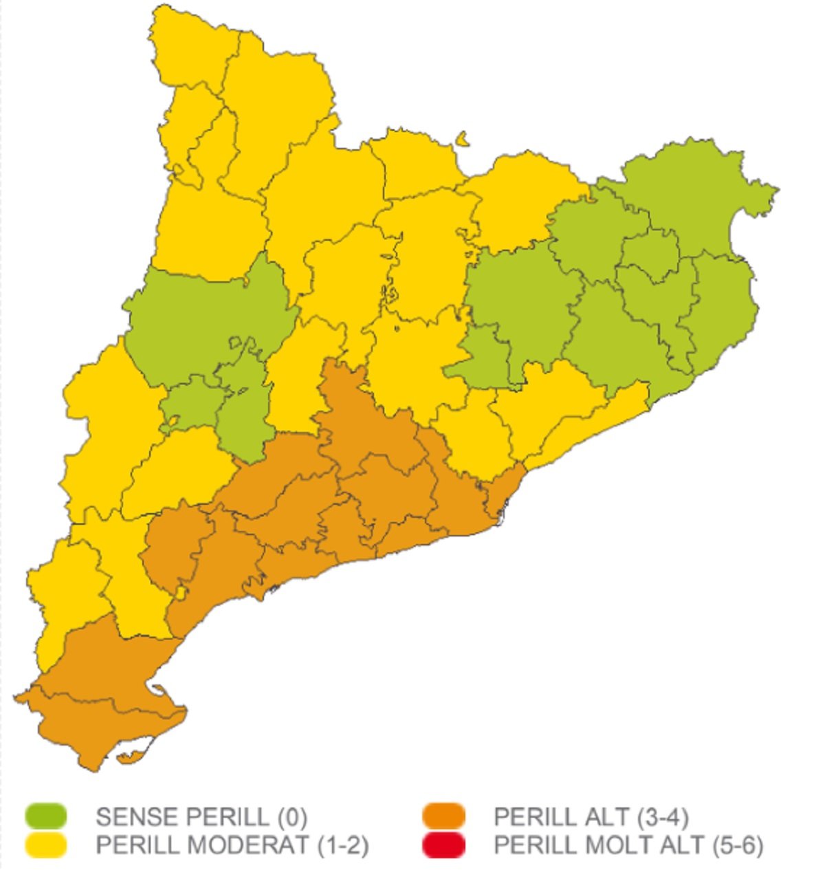 Perill vent Catalunya dimarts, 22 novembre 2022 Meteocat