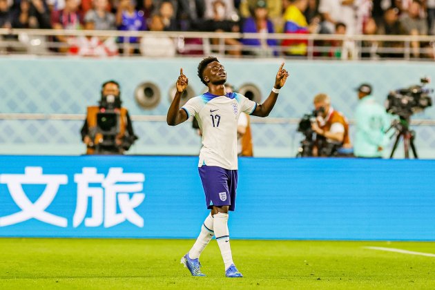 Saka amb Anglaterra, celebrant un gol / Foto: Europa Press Saka amb Anglaterra, celebrant un gol / Foto: Europa Press