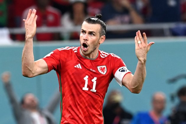 Bale celebrant un gol amb Gal·les / Foto: EFE