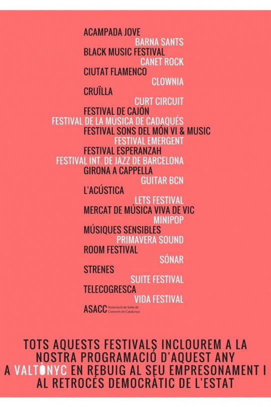 Festivals Valtonyc Festivals Valtonyc