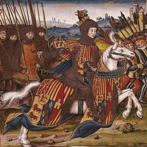 Mor Gastó de Foix, el primer hereu andorrà al tron de Navarra. Representació de Febus, hereu de Gastó. Font Wikimedia Commons
