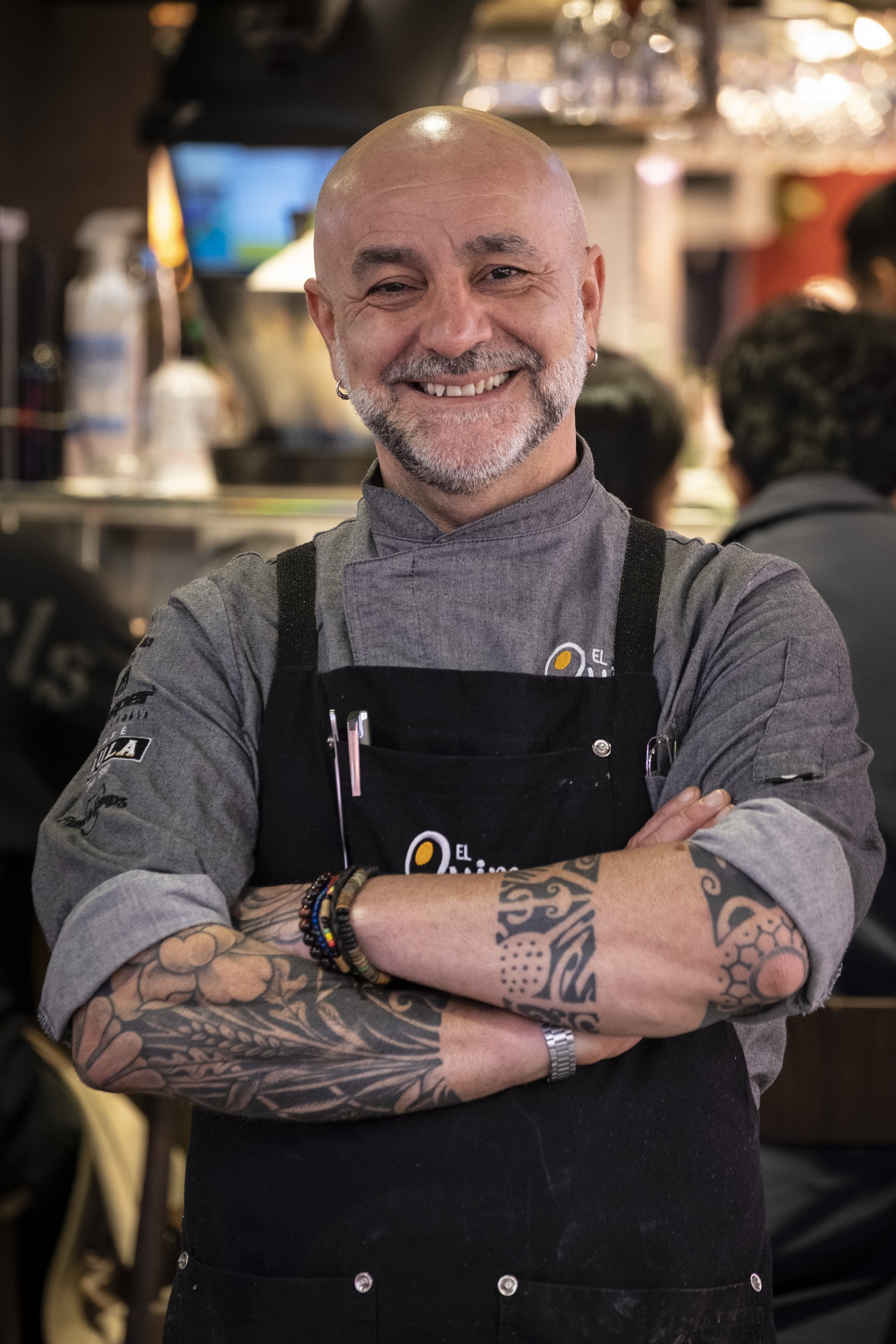 Bar Quimo de la Boqueria, huevos fritos con xipirons retrato / Foto: Carlos Baglietto