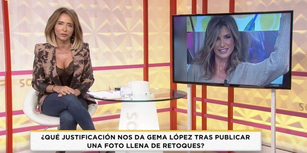 María Patiño con Gema López retocadísima Telecinco María Patiño con Gema López retocadísima Telecinco