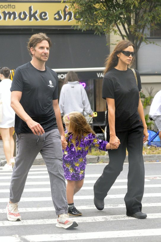 Irina Shayk, Bradley Cooper y Lea GTRES Irina Shayk, Bradley Cooper y Lea GTRES